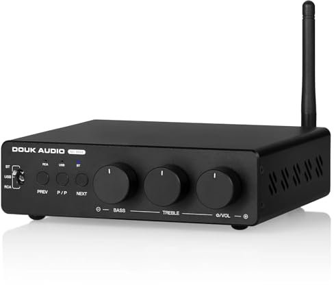 Nobsound HiFi TPA3255 - Amplificatore di potenza Bluetooth ricevitore Home Stereo Amplificatore U-Disk Player (M1 MAX)
