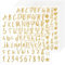 Nogeqi 1215 Stück Gold Buchstaben Aufkleber Glitzer, Groß Vinyl Klebebuchstaben Gold, Selbstklebend Buchstaben Sticker Goldene Zahlen Aufklebe Für Diy Handgemachte Scrapbooking Grußkarten (15 Blätter)