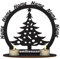 Waluna® Weihnachtsbaum mit bis zu 6 Namen Eltern Lebensbaum Teelichthalter personalisierter Familienbaum mit Familienname Weihnachtsdeko in 12 Farben Tischdeko