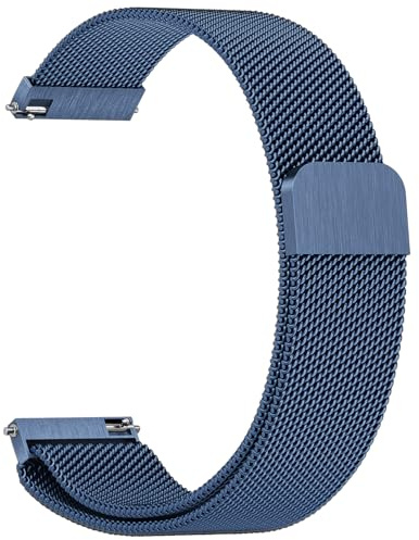 Vancle Metall Uhrenarmband 22mm, Edelstahl Schnellverschluss Smartwatch Ersatzarmband mit Magnetverschluss 22mm Quick Release Armbänder Darmen Herren