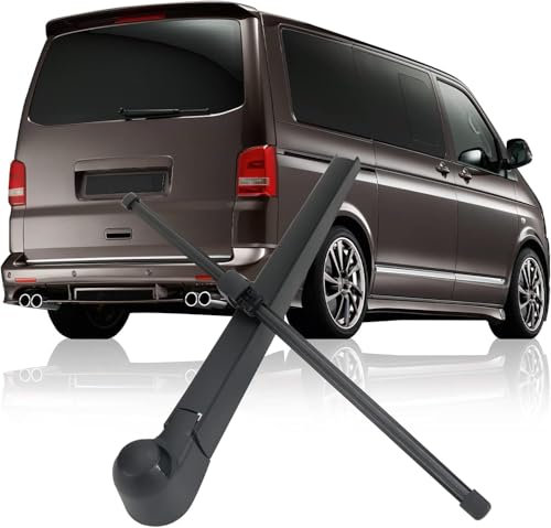 MGYMGY Auto Heckscheibenwischer, für VW T5 Caddy 2003-2019 Heckscheibe Scheibenwischer Arm & Blatt, Auto Heckwischerarm Wischerarm Wischerblatt