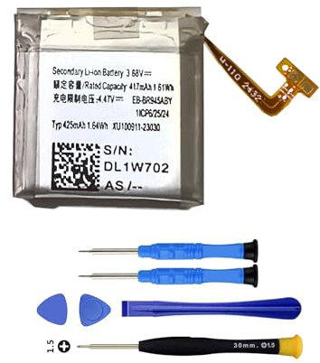 Vvuilsty EB-BR945ABY - Batería de repuesto para Galaxy Watch 6 de 44 mm, recargable, 0 ciclo, compatible con Samsung Galaxy Watch 6 44 mm SM-R940 SM-R945 con kits de herramientas de reparación