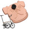 Cycle Wire Guard, Cute Front Fork Protector Sign, Shockproof Bike Accessory, Easy to Install Cycling Shield, Protector for Commuting Long-Distance and Short-Distance Travel