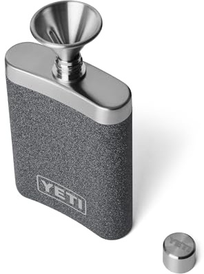 YETI 7 oz Flask and Funnel, Black Stone