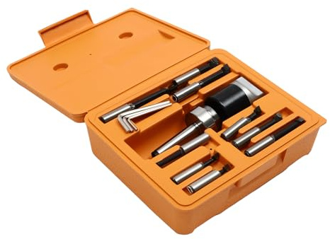 9 PCS Bohrkopfsatz für Fräsmaschinen – MT2-F1 Präzisionsbohrer Set (10-125mm) für Hochpräzises Bohren an Bohrmaschinen und CNC-Maschinen, ideales Zubehör für Metallbearbeitung