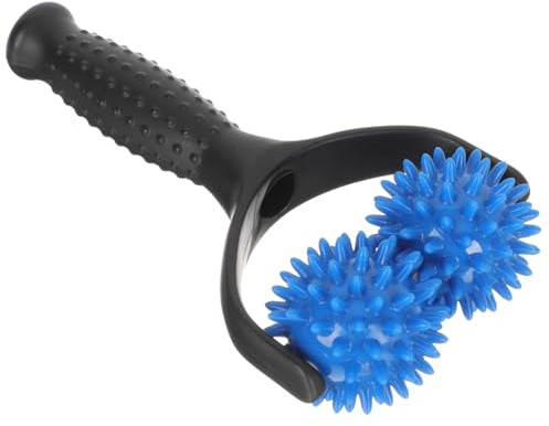 Homoyoyo Massagerolle Rückenmassagegerät mit Griff Massageball Muskelrolle für Beine Nacken Tragbar zur Muskelentspannung und Dehnung
