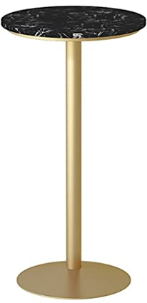 DGDHHSFJDJ 21,6 Zoll Marmor-Bartischplatte, moderner Cocktailtisch mit Metallfuß, für die Küche zu Hause, Höhe 75 cm, 95 cm, 105 cm