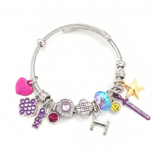 OptiPlay Kpop Merch Armbänder, Kpop Merch Freundschafts Perlenarmbänder, für Rumi Zoey Mira Armbänder, Freundschaftsschmuck, Geschenke für Zoey Rumi Mira Fans