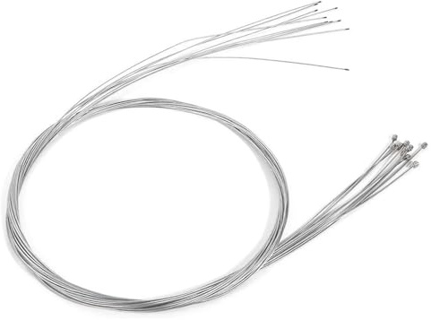 Mistillion 10pcs Bike Gear Inner Cables 1.2x2000mm, Galvanized Steel Bicycle Derailleur Cables, Universal for Mountain Bikes Road Bikes City Bikes Cycling Replacement Parts