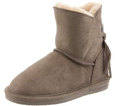 Bearpaw Mädchen MIA Youth Schlupfstiefel, Grau (Pewter Distressed 352)