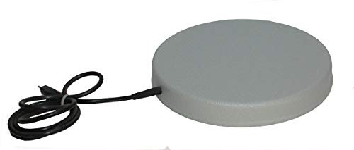 Hemel Tränkenwärmer ohne Thermostat - Ø 25 cm - Heizplatte, Wärmeplatte aus Edelstahl in Grau