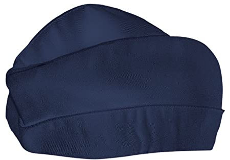 EXNER Schiffchen, Mütze, Kopfbedeckung, in Einheitsgröße, einstellbar, für Koch, Bäcker, Konditor in Küche, Bäckerei, Konditorei, Baumwoll-Mischgewebe, Farbe navy
