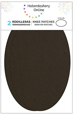 2 Knieschützer - Ellenbogenschoner aus Wildleder/Wildleder. Aufnäher zum Schutz Ihrer Kleidung und Reparatur von Hosen, Jacken, Pullover, Hemden. 16 x 10 cm 96. braun