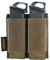 EXCELLENT ELITE SPANKER Taktisch Magazintasche mit Offenem Double/Triple Pistol Magazintasche(Double-Braun)