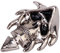 dailymall 5X Skull Head Totenkopf Schädel Spike Screwback Studs Nieten DIY Ziernieten Niet