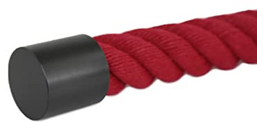 Seilendhalter Seilkappe Seilendkappe bronziert für 28mm - 30mm Handlaufseil/Treppenseil/Absperrseil