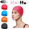 Cuffia Piscina Adolto Bambini, 4 pezzi Cuffia Piscina Tessuto Cuffie Nuoto per Donna Uomo, Super Elastica e Leggera,Comoda Cuffie Piscina Lycra Stoffa , 2 Tappi Per le Orecchie a Clip per Il Naso