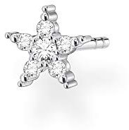 Thomas Sabo Damen Einzel Ohrstecker Stern silber, 925 Sterlingsilber