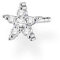 Thomas Sabo Damen Einzel Ohrstecker Stern silber, 925 Sterlingsilber