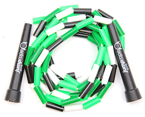 Professionelles Rope Skipping Wettkampf Springseil BEAD (3.0m Seillänge - verstellbar) (Moos)