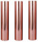 Yalulu 3 Rolls Rose Gold Holographic Craft Vinyl Adhesive Vinyl Sheet Gloss Metallic Craft Vinyl for Silhouette Tumblers Cameo Craft Cutter Cricut