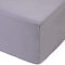 Amago - Spannbetttuch, 50 cm Steg, 100 prozent Baumwolle, 140 x 200 cm - Silber