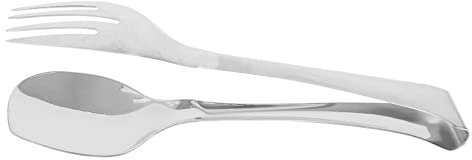 1pc Tong Löffel Durable Gadgets Ice Slotted Noodles Multipurpose Serve Brat Food Server and Metal Eggs Grip Salad Haushalt Brot Grill Pancakes Fork Bbq Picknick Salads (Color : Rose goldx2p ( Color :