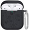 Gyehuo for Airpod Case, Soft Silicone Protective Case Cover Compatible with Apple AirPods 2nd & 1st Generation Case with Keychain (Black)