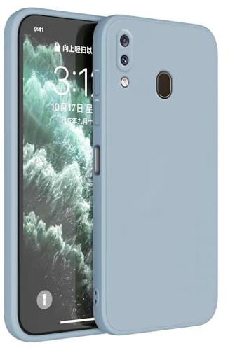 Topme Handyhülle Hülle Fur Samsung Galaxy A20 / A30 / M10S (6.4 Inches) Case Schutzhülle, Hautschutz Aus TPU Silikonhülle - Rauchblau