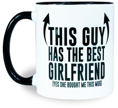 Reactive Brands MUGEMS Boyfriends Mug - Valentines & Birthday Gifts for Him - Coffee Mugs Cup, Christmas