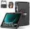 Hülle für Samsung Galaxy Tab S10 Plus/S9 FE Plus/S9 Plus: Miesherk Stoßfeste Schutzhülle Case für Tab S10+/S9 FE+/S9+ 12.4 Zoll-Stifthalter-360°Drehbare Ständer-Handschlaufe-Schultergurt-Schwarz