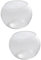 FOMIYES 2pcs 20cm Round Glass Fish Tank Globe Aquarium Pot Tank Bowl for Home Hotel Decorative