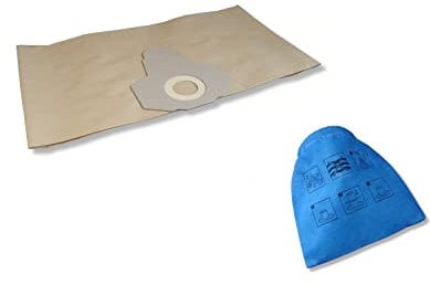 SET - 20 Staubsaugerbeutel Kallefornia K185 + 1 blauer Zusatz-Filter K775 geeignet für Einhell BT-VC 1500 SA Papier Filtersäcke und Stoff-Filter Ersatzfilter Staubklasse L
