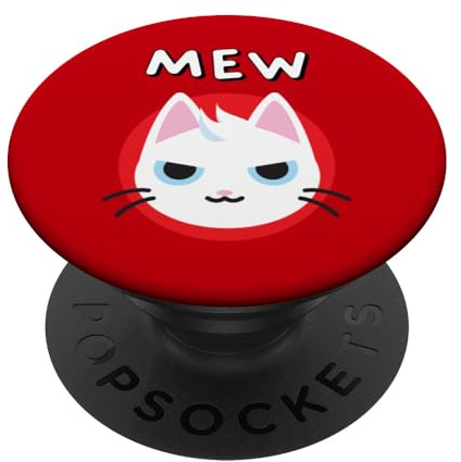 MEW: Die Cat Meme Coin Revolution PopSockets mit austauschbarem PopGrip