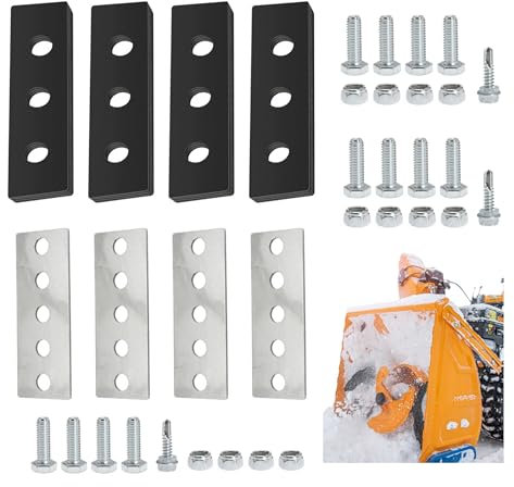 JomGorg 6,35 mm Schneefräse Gummilippe Laufrad Modifikationssatz 4 Blätter für 2-stufige Schneefräse