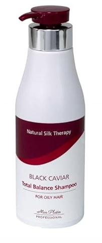 Black Caviar Shampoo for Oily Hair - Ultimate Greasy Solution with Pomegranate & Tea-Tree Extracts for Color Preservation and Shine, Deep Cleansing Shampoo for Balance