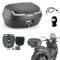 KOMPATIBEL MIT Yamaha N-MAX 125 MONOLOCK-TOPCASE 45-Liter-Koffer FÜR Motorrad-Roller Kofferraum MIT GERÄUCHERTEN Reflektoren INKLUSIVE Platte UND KIT