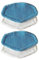 SMBAOFUL 4pcs Cuscinetti di mop Lavabili ， Compatibile per Hoover a Doppio Vapore più ， aspirapolvere 62300479 Accessori di Ricambio di Ricambio