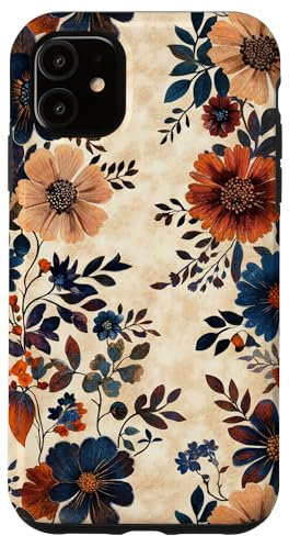 Dark Aesthetic Wildflower Design Hülle für iPhone 11
