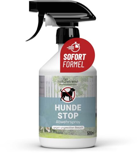 naturetrend Hunde Stop Spray 500ml - Hundeabwehrspray Hundeschreck gegen Urinieren I Hunde Abwehrspray zum Hunde vertreiben I Fernhaltespray, Innen- & Außenanwendung