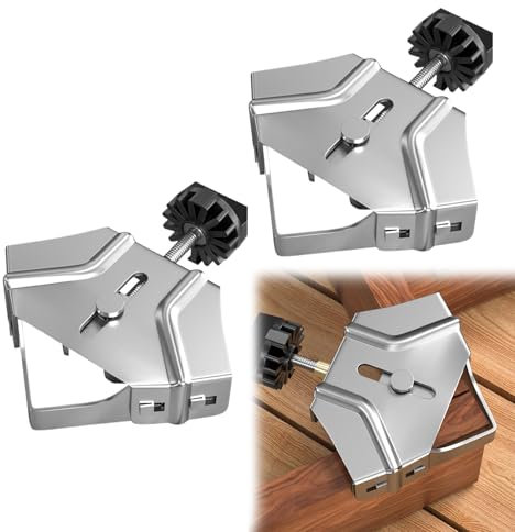 2 Stück Edelstahl Rahmenklemmen, Eckklemme 90 Grad, Edelstahl 90 Grad Ecke Klemme, Mehrzweck Positionierklemme, Winkelklemme, Schweißen Eckenspanner Für Möbelreparaturverbindung