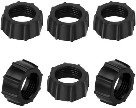BOXOB 6pcs Tightening Nut for Replacement Car Phone Mount Screw, 17mm Ball-Joint Fixed Adapter Head Bracket Holder Ring for DVR Camcorder Wireless Charger, GPS Dash Camera, Phone Holder Stand Clip