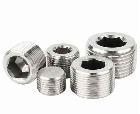 1pc M22x1.5 Metric Männlichen 304 Edelstahl Senkkopf Ende Interne Hex Kopf Buchse