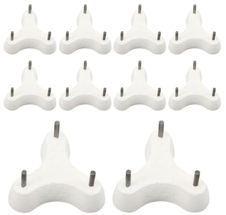 Fenteer Lot de 10 supports de four à poterie pointus, robustes et durables, pour la cuisson de la céramique. Trépied à 3 points.