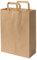 5 Sacs Papier Poignée Renforcée Marron 11 Litres - 35 cm Haut x 26 Large x 12 cm Soufflet - Cabas Boutique Solide Résistant pour Vente à Emporter, Magasin, Commerce, Cadeau et Emballage