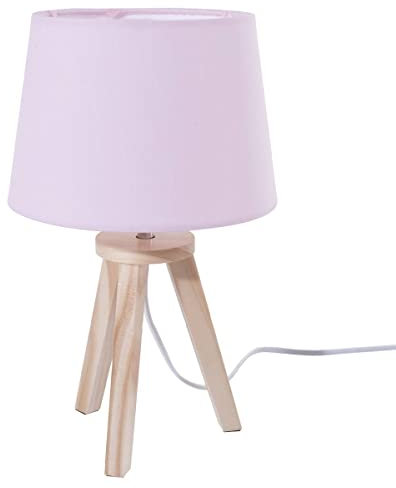 Atmosphera - Lampe trépied enfant - rose H31 cm