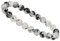 ELEDORO Handgefertigtes Edelstein Perlen Stretch Armband - Echte Steine 8mm (Turmalinquarz)