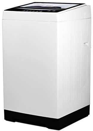 BLACK+DECKER Small Portable Washer, Washing Machine for Household Use, Portable Washer 1.7 cu.Ft with 8 Cycles, Transparent Lid & LED Display