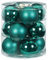 MAGIC Weihnachtskugeln Glas 8cm 12 STK. Christbaumkugeln Farbe: Deep Forest - grün dunkelgrün