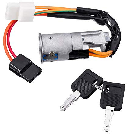 Opaltool Zündschloss mit Schlüsselschalter, Zündschloss Zylinderschalter Fit für Vauxhall Movano Vivaro/Renault/Opel/Nissan 7701038365 7700765533